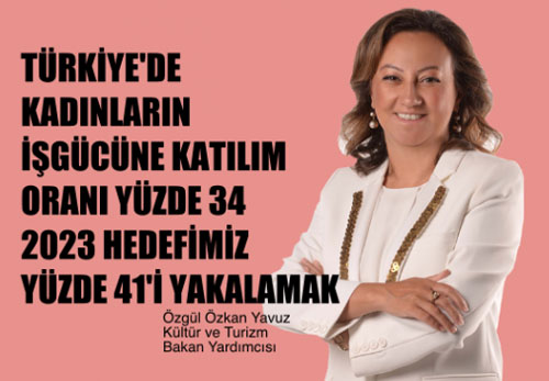 Özgül Özkan Yavuz, "2023 hedefimiz Kadının İşgücüne Katılımını Yüzde 41'e çıkarmak"